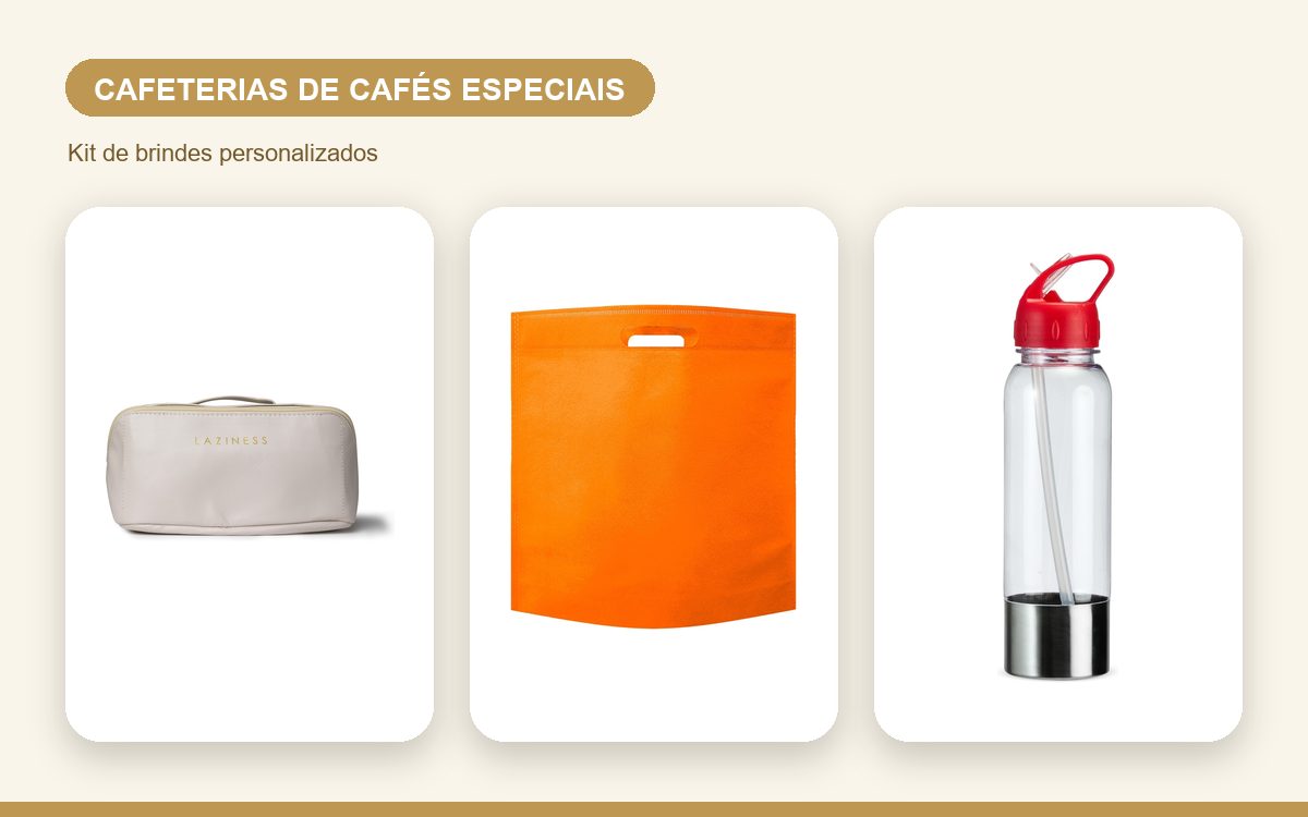 Brindes personalizados com a sua marca — Kit de brindes para cafeterias de cafés especiais: guia prático
