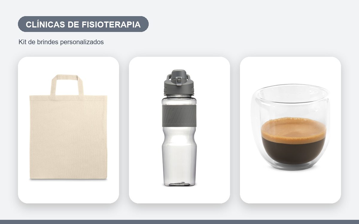 Brindes personalizados com a sua marca — Kit de brindes para clínicas de fisioterapia: como montar