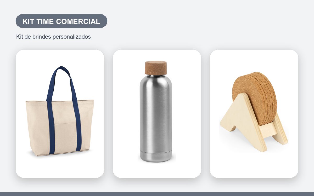 Brindes personalizados com a sua marca — Kit de brindes para equipe de vendas: motive quem move os resultados