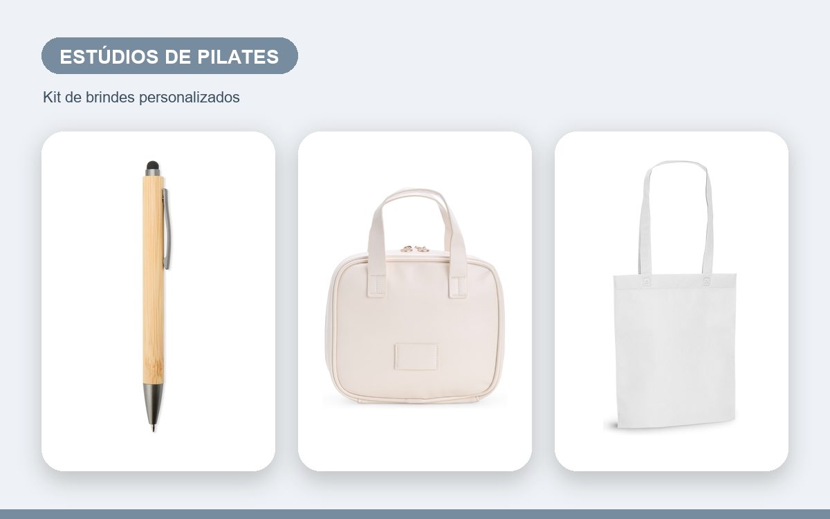 Brindes personalizados com a sua marca — Kit de brindes para estúdios de pilates: como montar