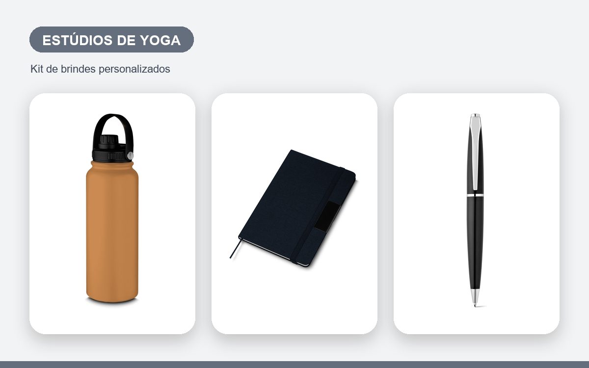 Brindes personalizados com a sua marca — Kit de brindes para estúdios de yoga: guia prático