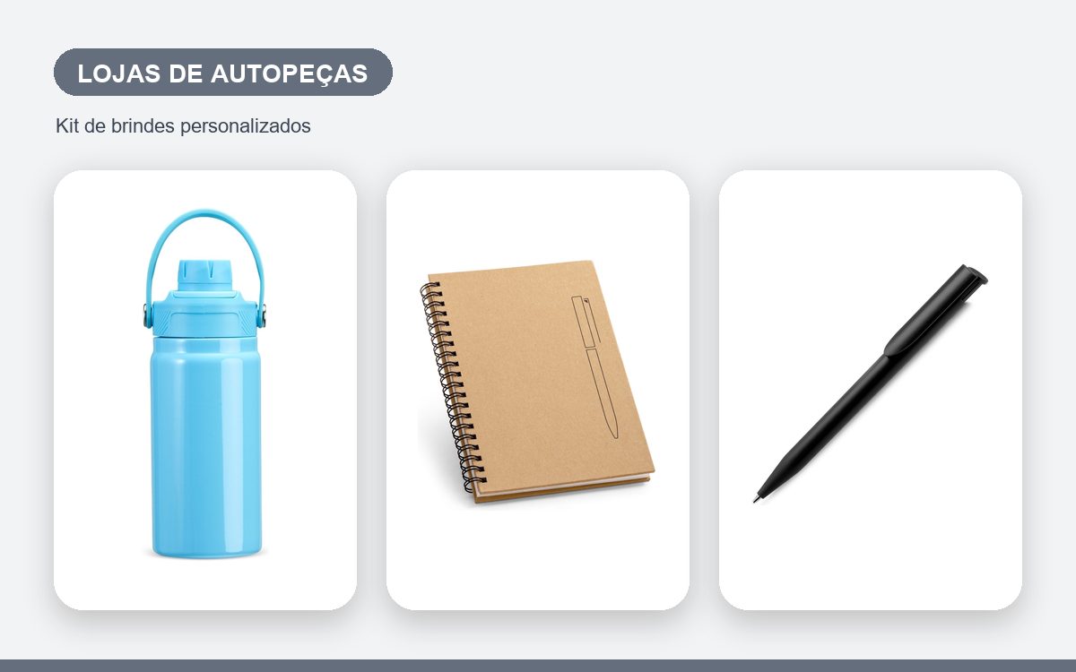 Brindes personalizados com a sua marca — Kit de brindes para lojas de autopeças: como montar e quando entregar