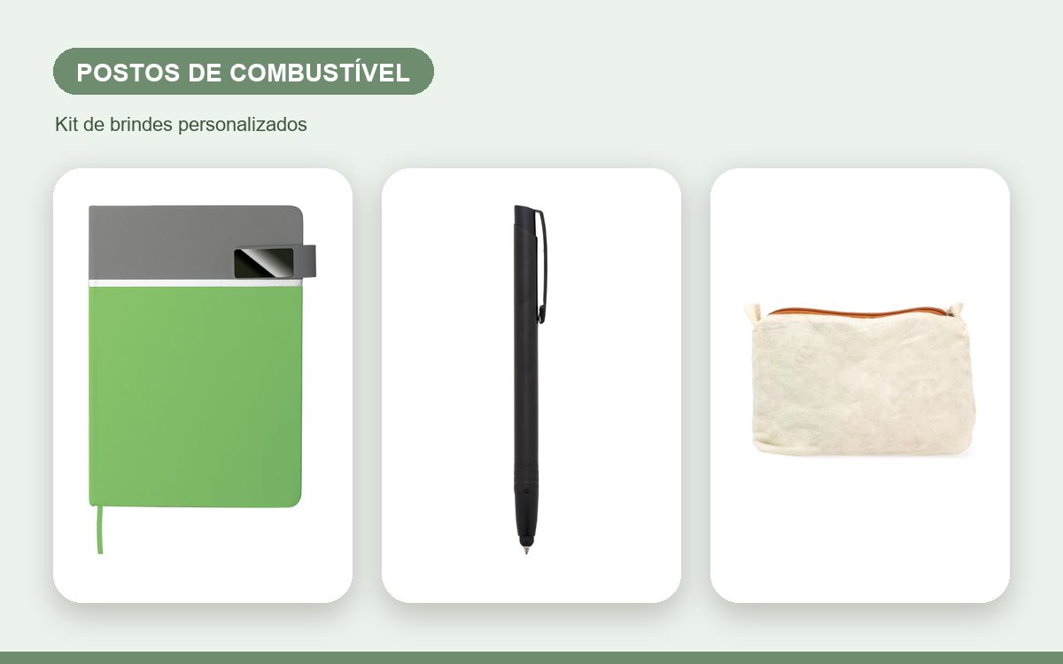 Brindes personalizados com a sua marca — Kit de brindes para postos de combustível: como montar e quando entregar