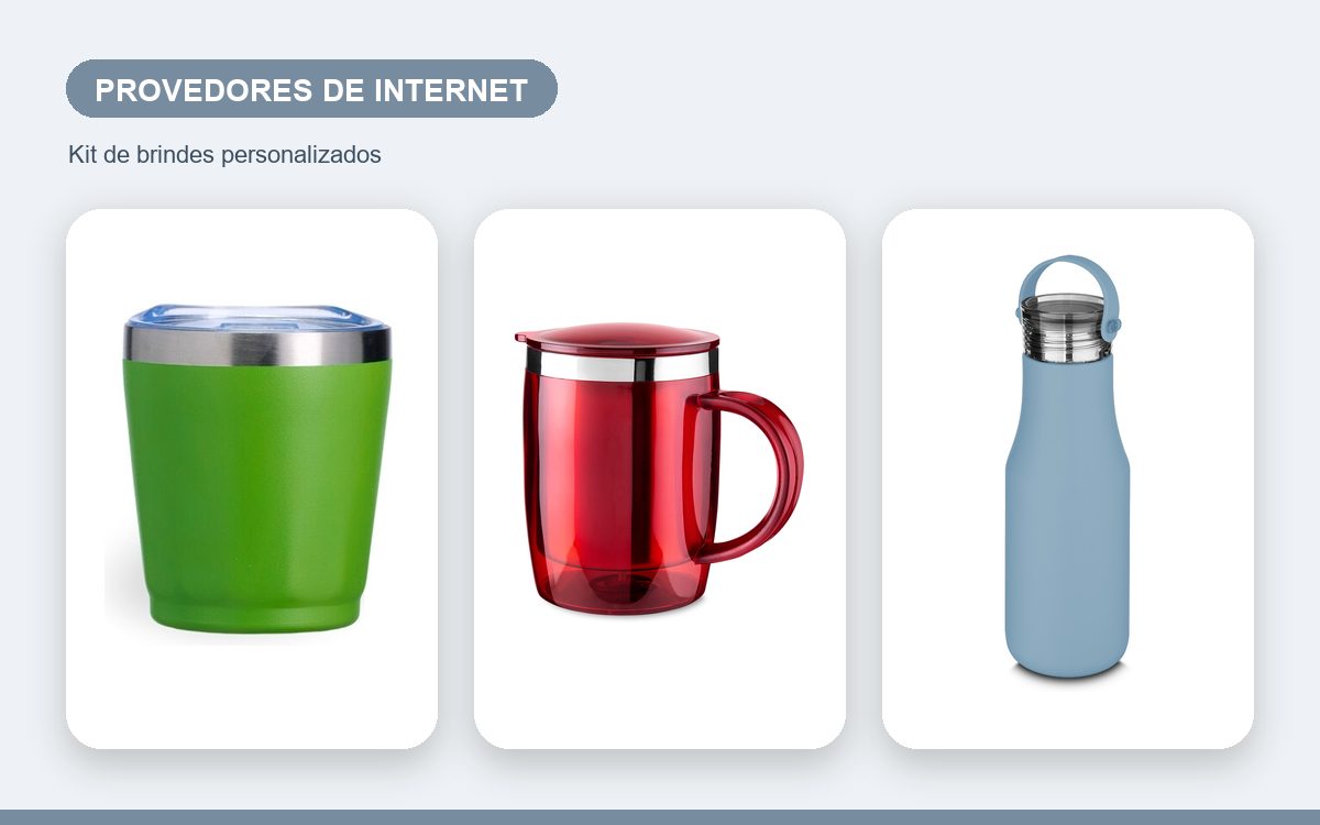 Brindes personalizados com a sua marca — Kit de brindes para provedores de internet: como montar e quando entregar