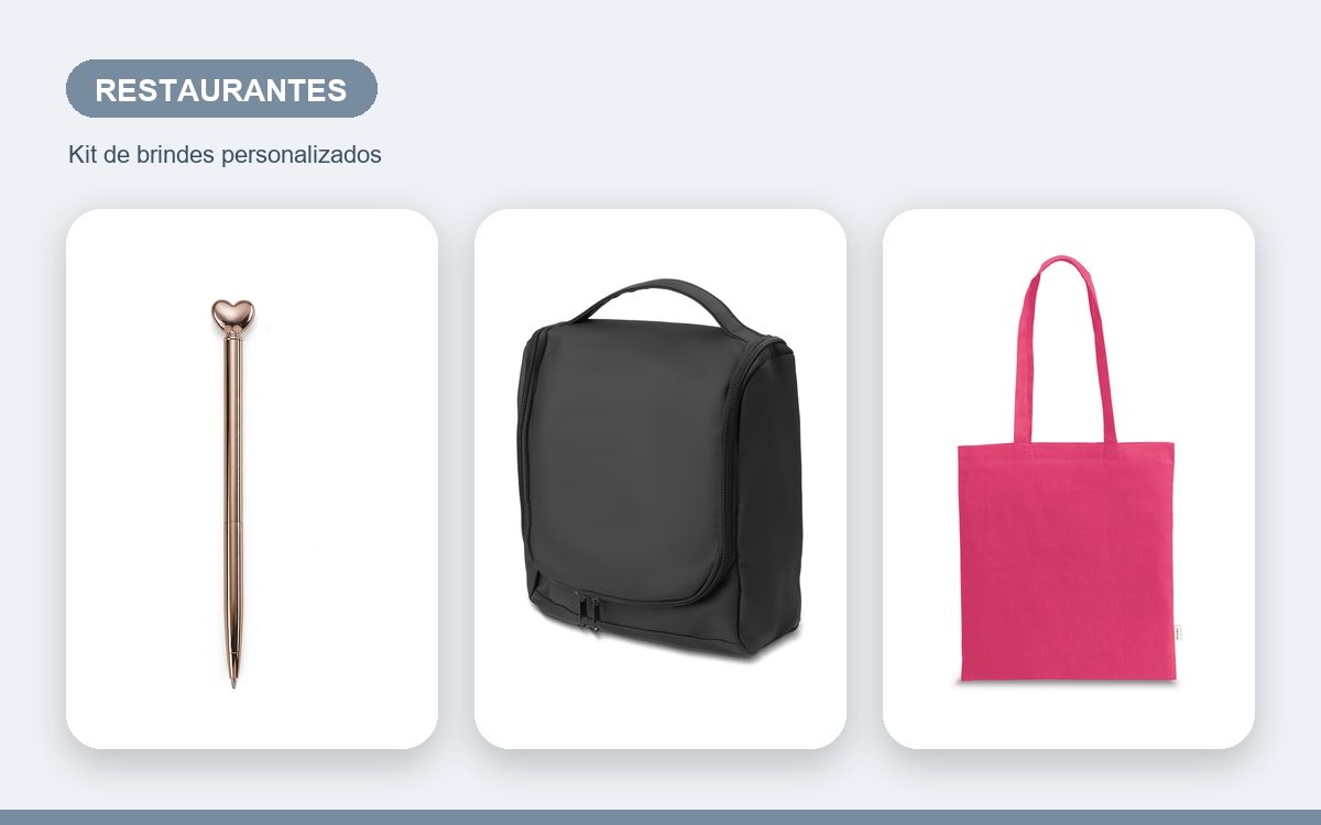 Brindes personalizados com a sua marca — Kit de brindes para restaurantes: como montar e quando entregar