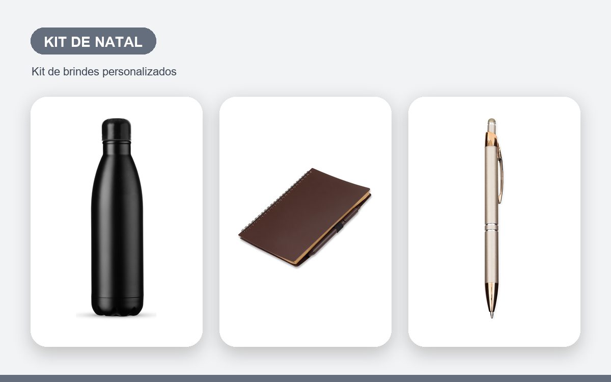 Brindes personalizados com a sua marca — Kit de Natal para empresas: como presentear clientes e equipe