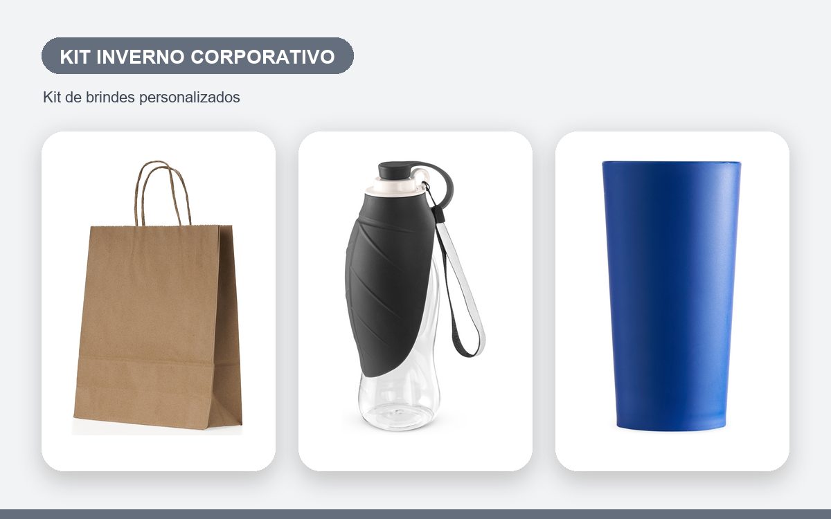 Brindes personalizados com a sua marca — Kit inverno corporativo: presentes que aquecem a marca