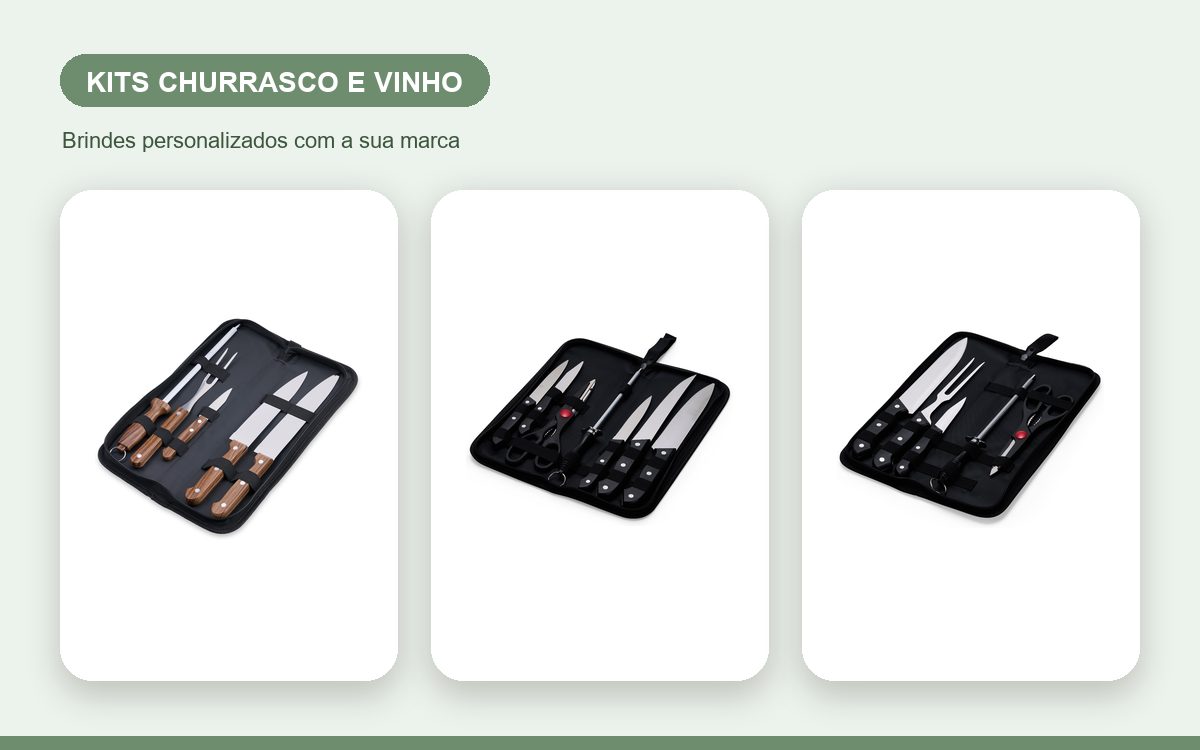 Brindes personalizados com a sua marca — Kits Churrasco e Vinho Personalizados: Guia de Presentes