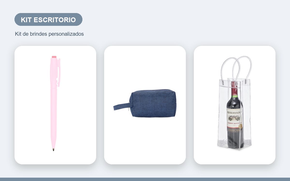 Brindes personalizados com a sua marca — Kits de Escritório Personalizados Baratos com Qualidade