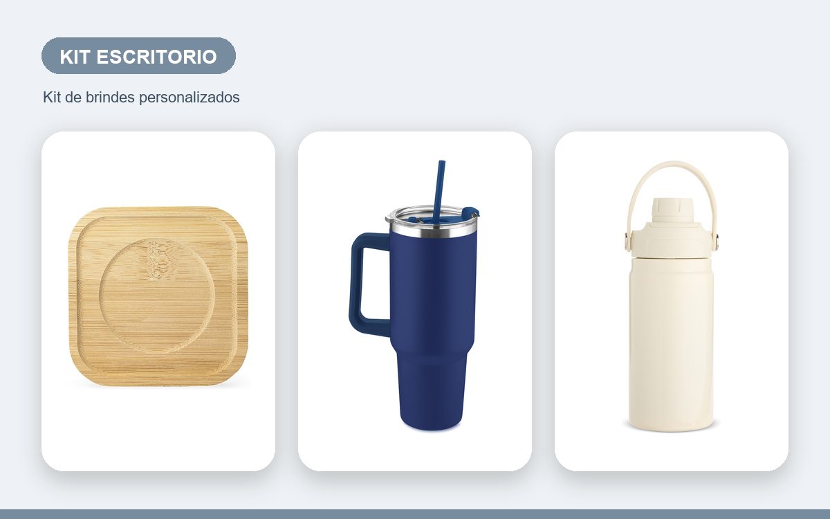 Brindes personalizados com a sua marca — Kits de Escritório Personalizados Criativos que Marcam