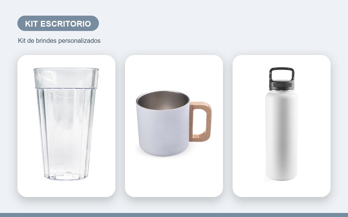 Brindes personalizados com a sua marca — Kits de Escritório Personalizados de Luxo para Clientes