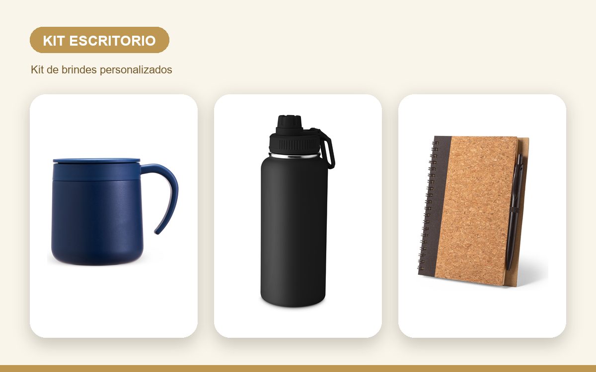Brindes personalizados com a sua marca — Kits de Escritório Personalizados no Atacado: Guia
