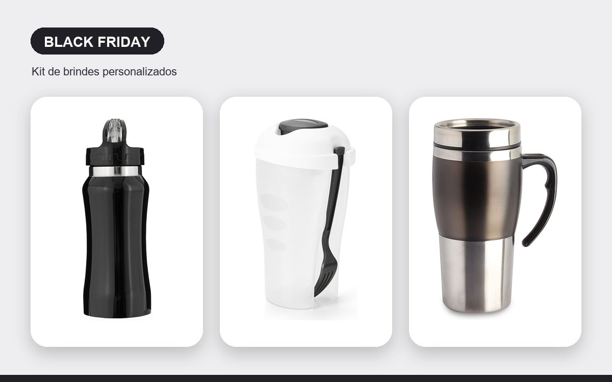 Kit de brindes personalizados — Kits Personalizados para a Black Friday: Ideias para Brindar