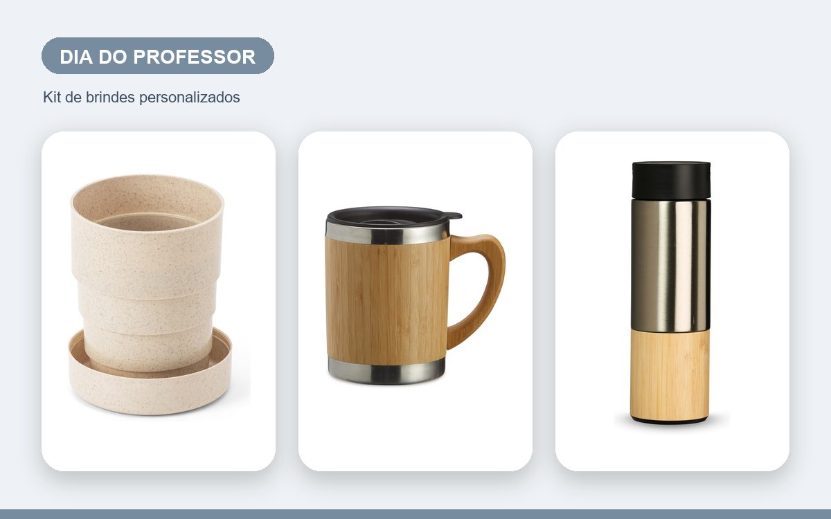 Kit de brindes personalizados — Kit Personalizado para o Dia do Professor: Presente Ideal