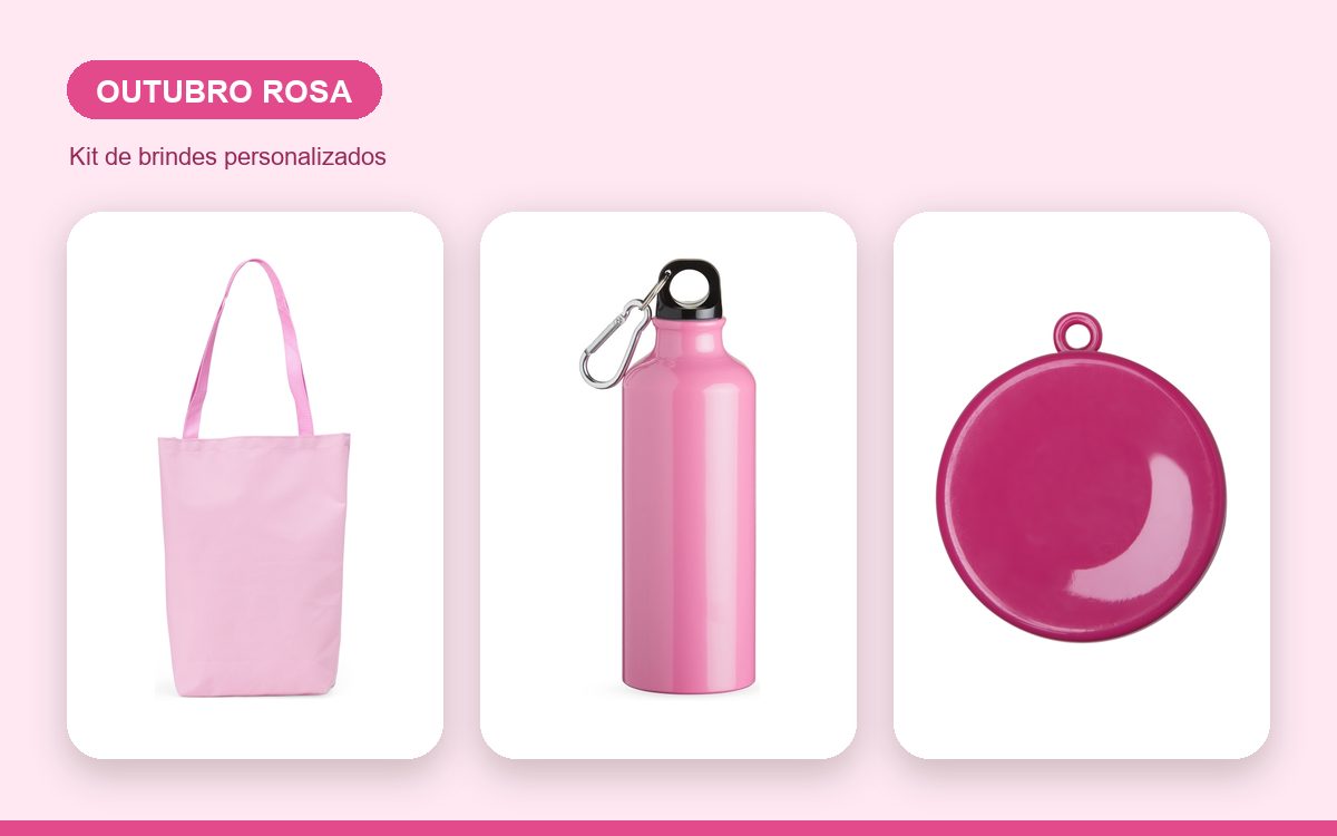 Kit de brindes personalizados — Kit Personalizado para o Outubro Rosa: Como Engajar a Equipe