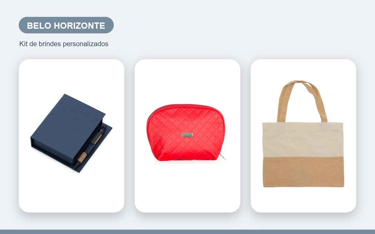 Brindes personalizados com a sua marca — Kits Personalizados em Belo Horizonte para Empresas