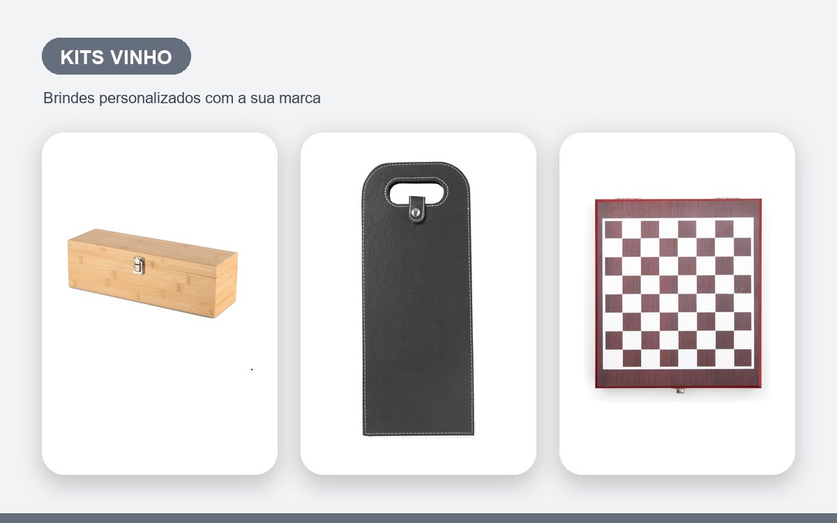 Brindes personalizados com a sua marca — Kits vinho personalizados ecológicos e sustentáveis