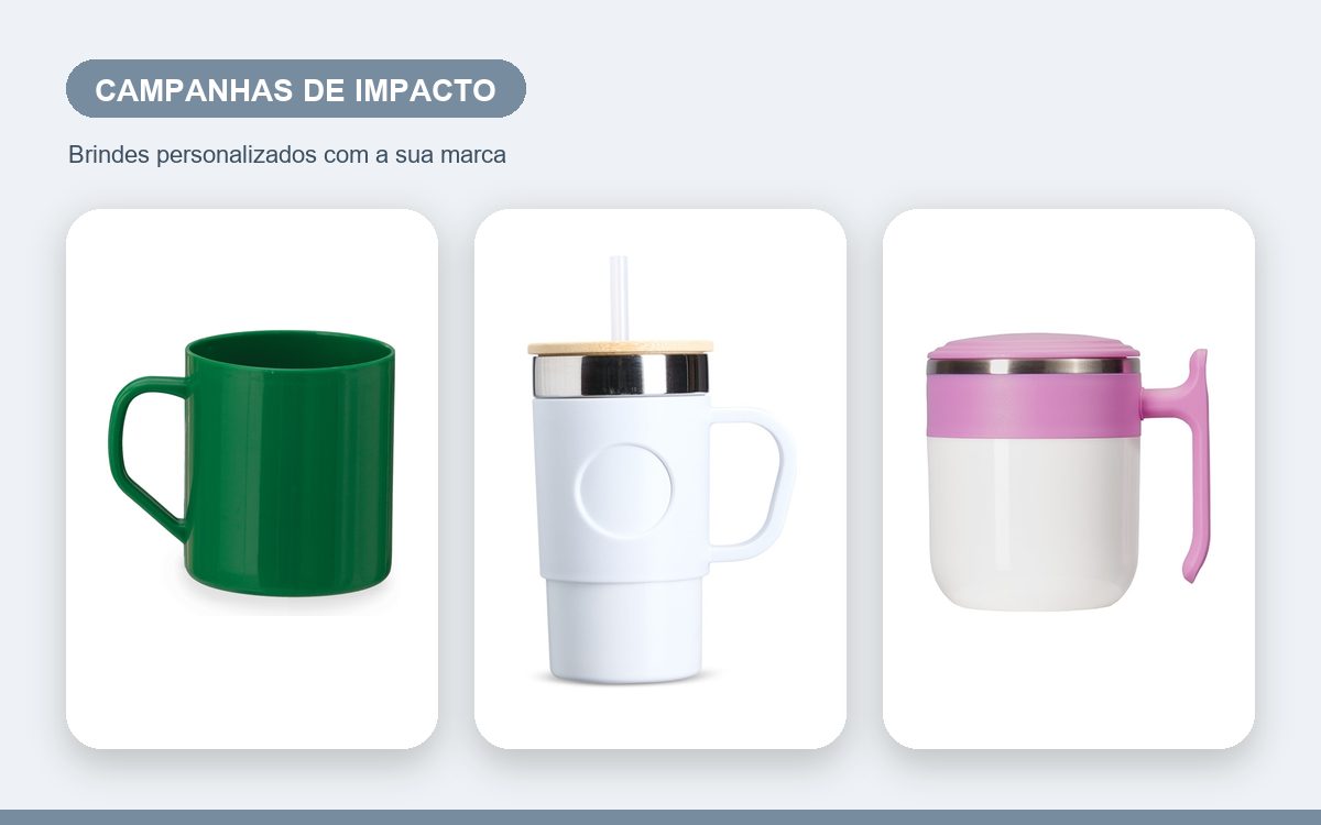 Brindes personalizados com a sua marca — Lançamentos de brindes promocionais para campanhas de impacto