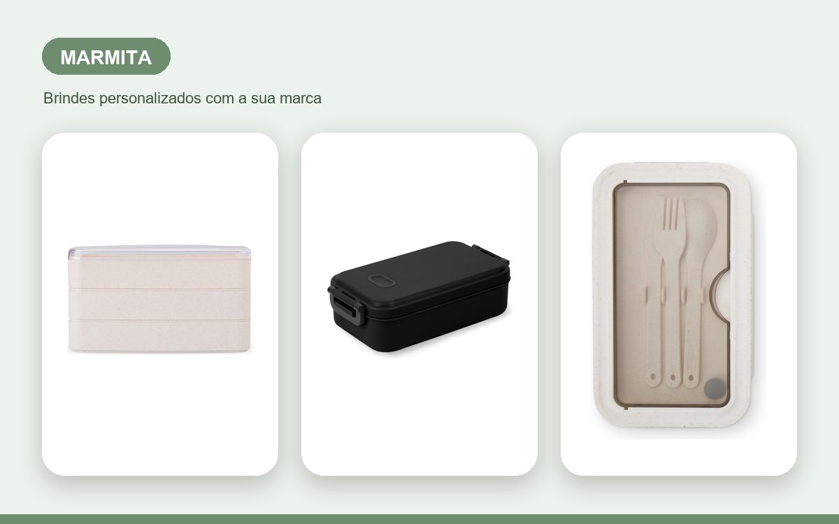 Brindes personalizados com a sua marca — Marmitas personalizadas criativas que chamam atenção