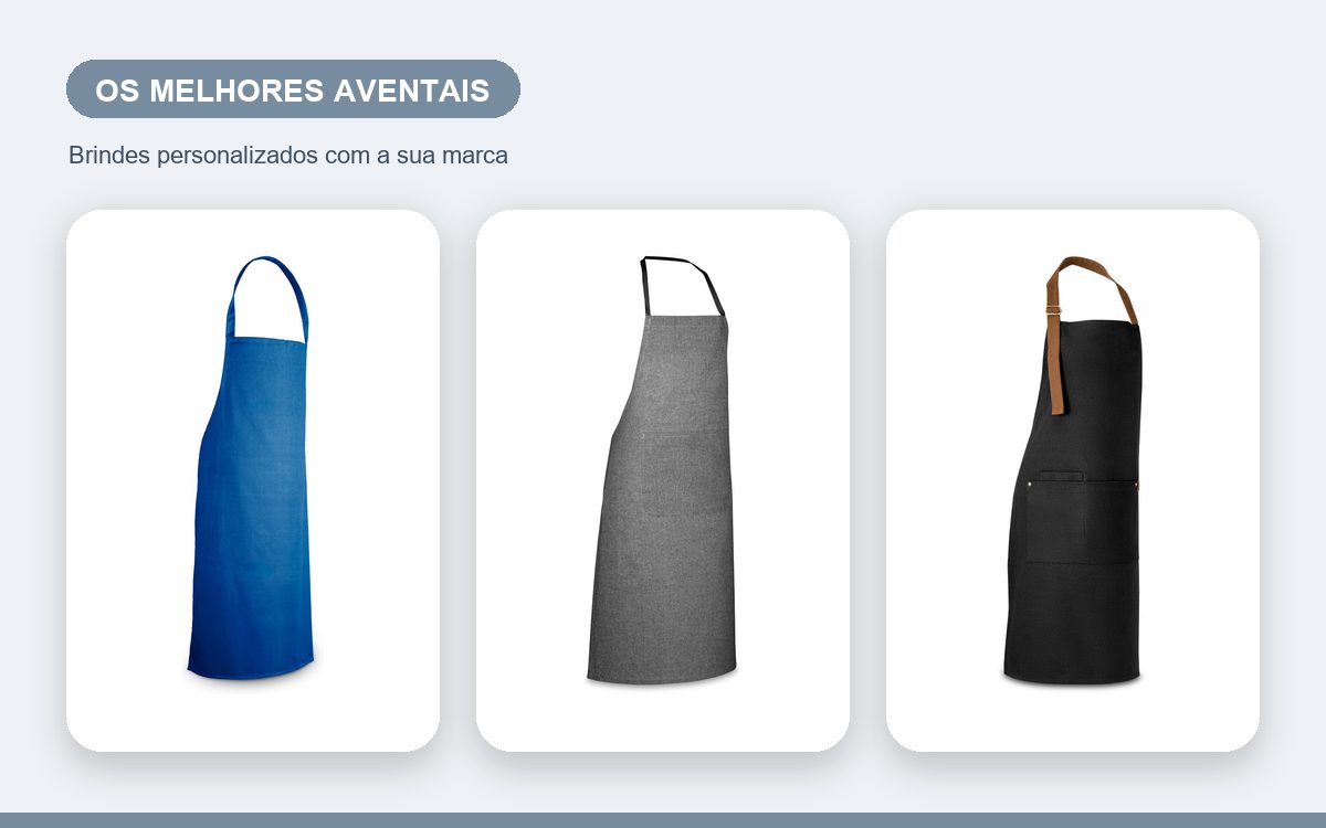 Brindes personalizados com a sua marca — Os melhores aventais personalizados para sua empresa