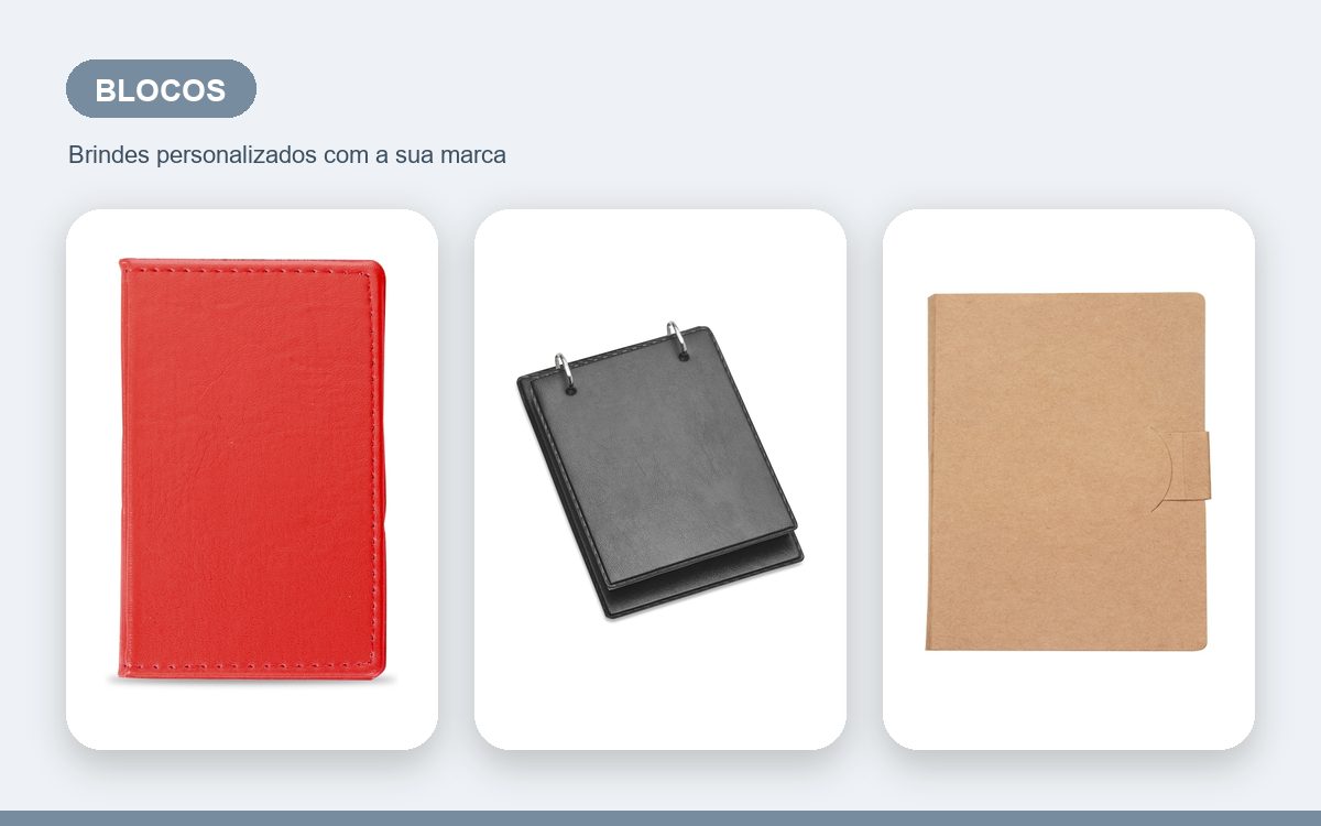 Brindes personalizados com a sua marca — Os melhores blocos de anotação personalizados para empresas