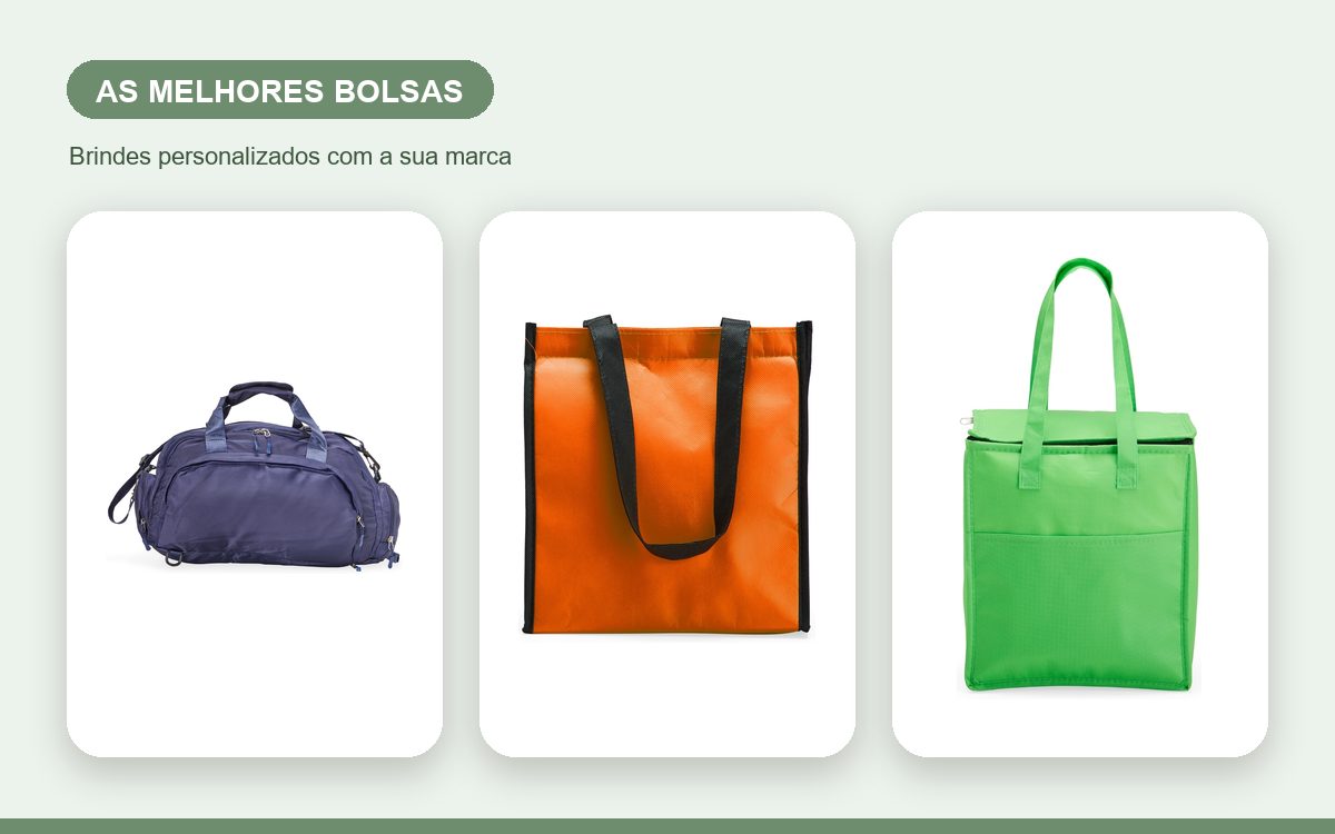 Brindes personalizados com a sua marca — As melhores bolsas personalizadas para empresas em 2026
