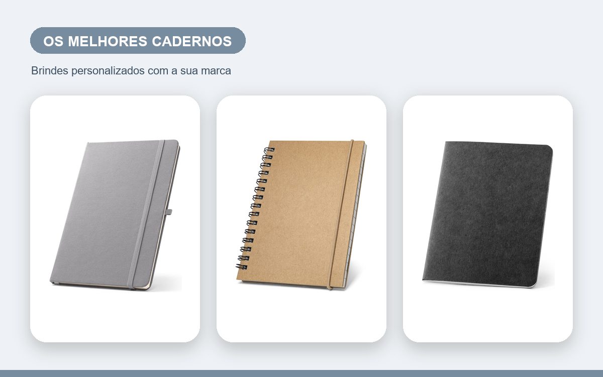 Brindes personalizados com a sua marca — Os melhores cadernos personalizados para empresas em 2026