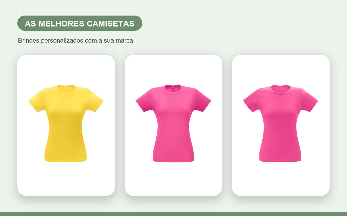 Brindes personalizados com a sua marca — As melhores camisetas personalizadas para empresas em 2026