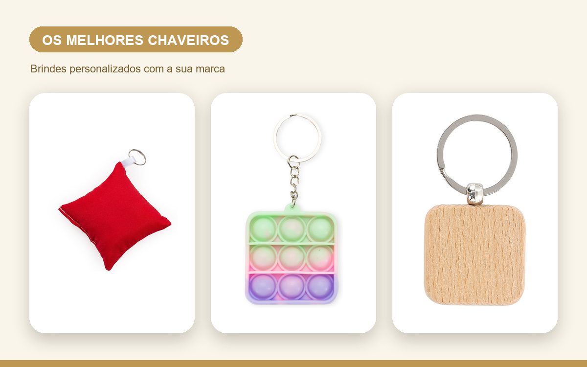 Brindes personalizados com a sua marca — Os melhores chaveiros personalizados para empresas