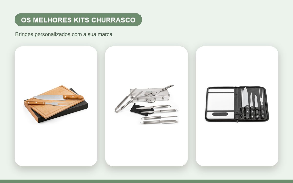 Brindes personalizados com a sua marca — Os melhores kits churrasco personalizados para empresas