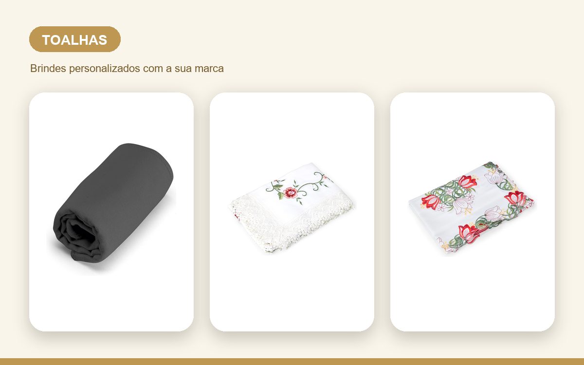 Brindes personalizados com a sua marca — As melhores toalhas personalizadas para a sua empresa