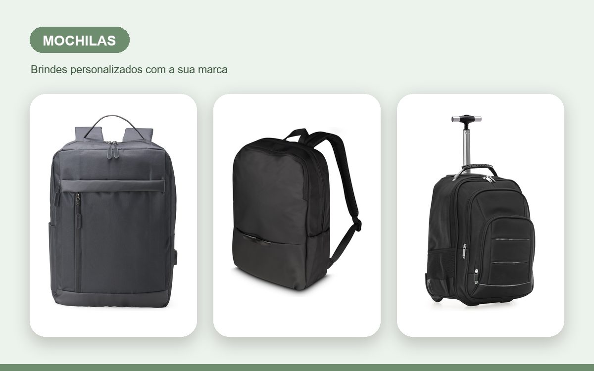 Brindes personalizados com a sua marca — Mochilas personalizadas baratas sem perder qualidade