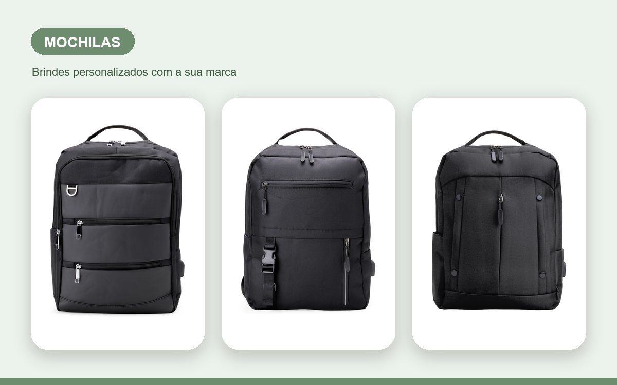 Brindes personalizados com a sua marca — Mochilas Personalizadas Criativas que Chamam Atenção