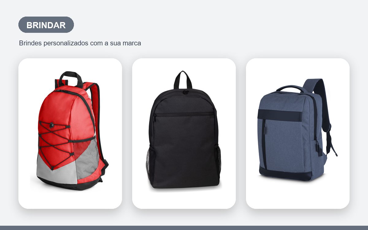 Brindes personalizados com a sua marca — Mochilas Personalizadas para Brindar e Encantar Clientes
