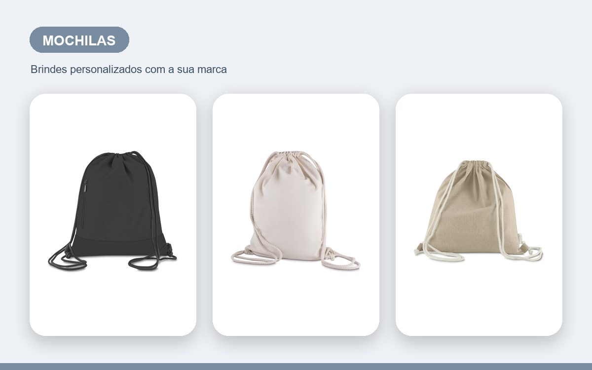 Brindes personalizados com a sua marca — Mochilas Personalizadas para Colaboradores e Equipes
