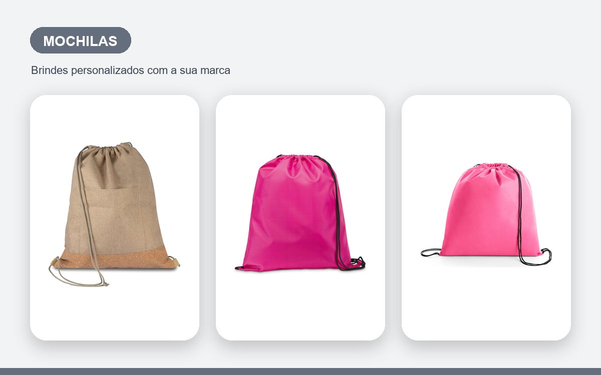 Brindes personalizados com a sua marca — Mochilas personalizadas para empresas: usos e como pedir