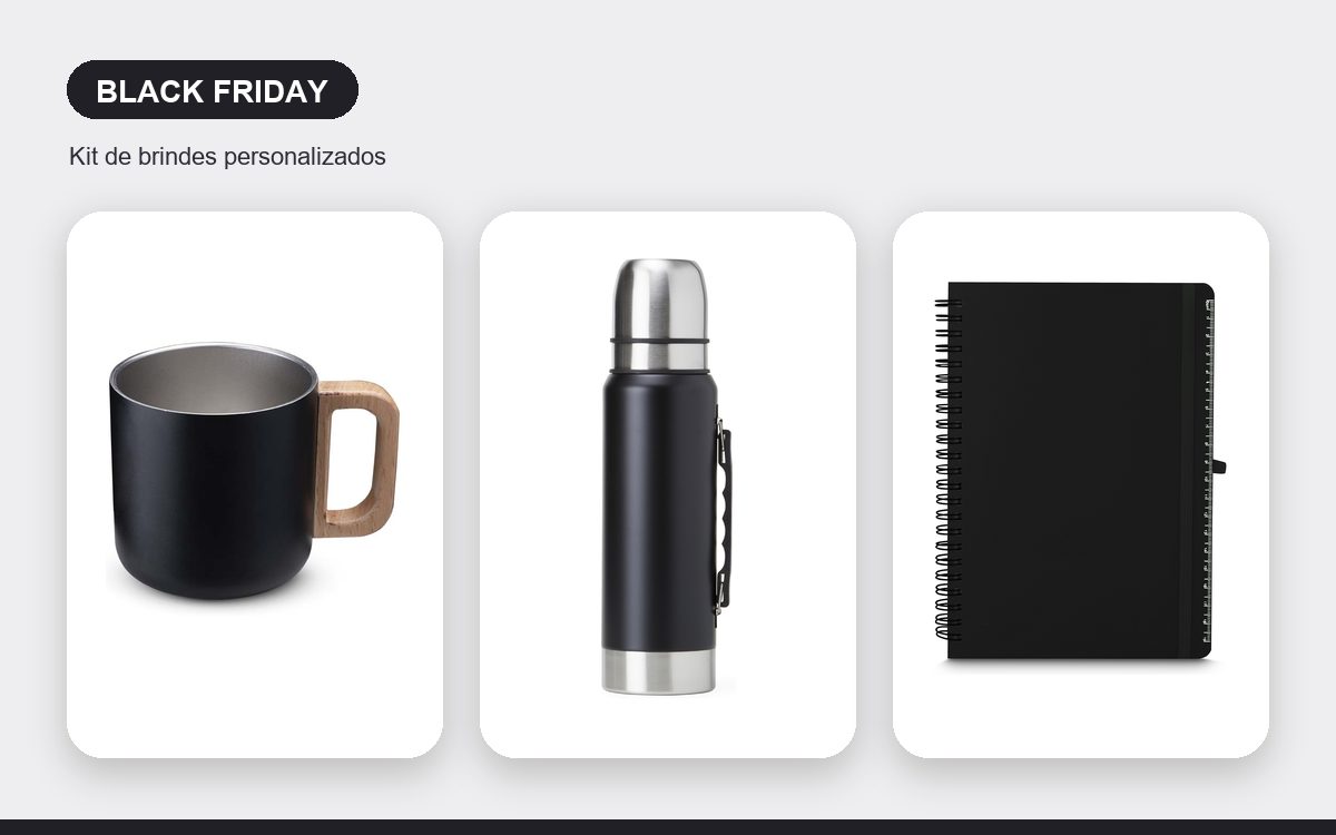 Kit de brindes personalizados — Necessaires Personalizadas para a Black Friday: Como Usar