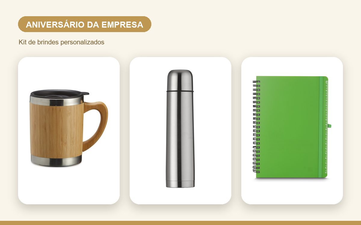 Kit de brindes personalizados — Necessaires Personalizadas para o Aniversário da Empresa