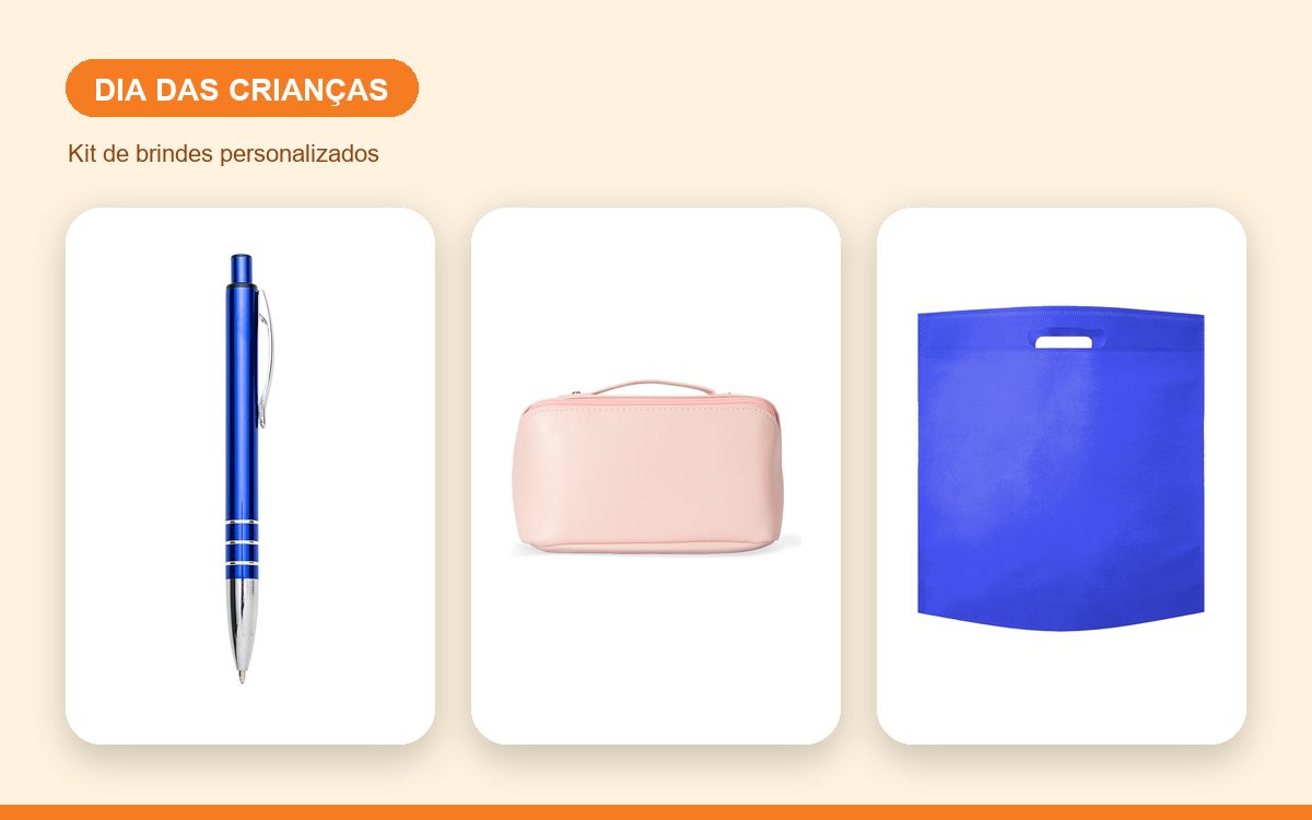 Kit de brindes personalizados — Necessaire Personalizada para o Dia das Crianças: Ideias