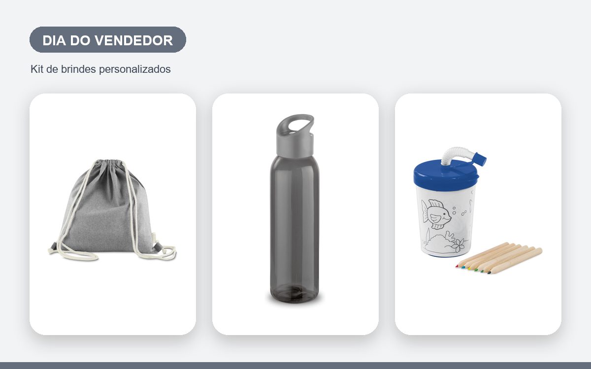 Kit de brindes personalizados — Necessaire Personalizada para o Dia do Vendedor: Ideias