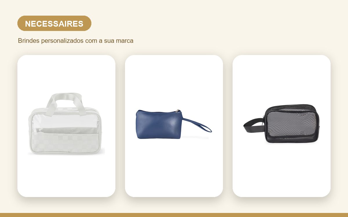 Brindes personalizados com a sua marca — Necessaires Personalizadas para Empresas: Guia Completo