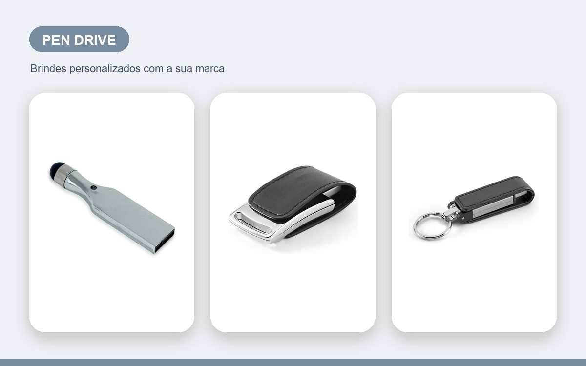 Brindes personalizados com a sua marca — Pen drives personalizados baratos sem perder qualidade