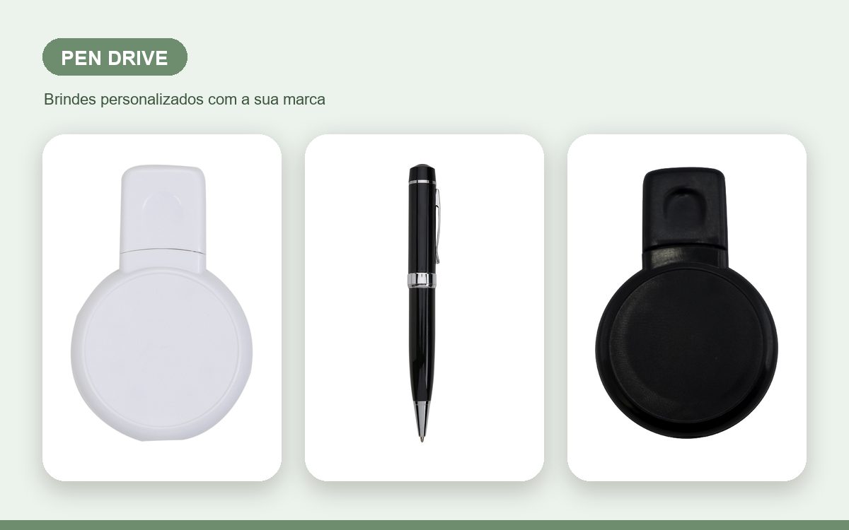 Brindes personalizados com a sua marca — Pen drives personalizados ecológicos e sustentáveis