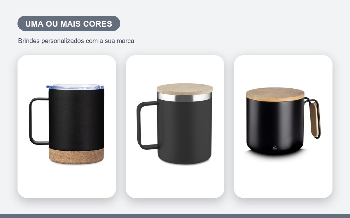 Brindes personalizados com a sua marca — Personalização em uma ou mais cores: qual escolher