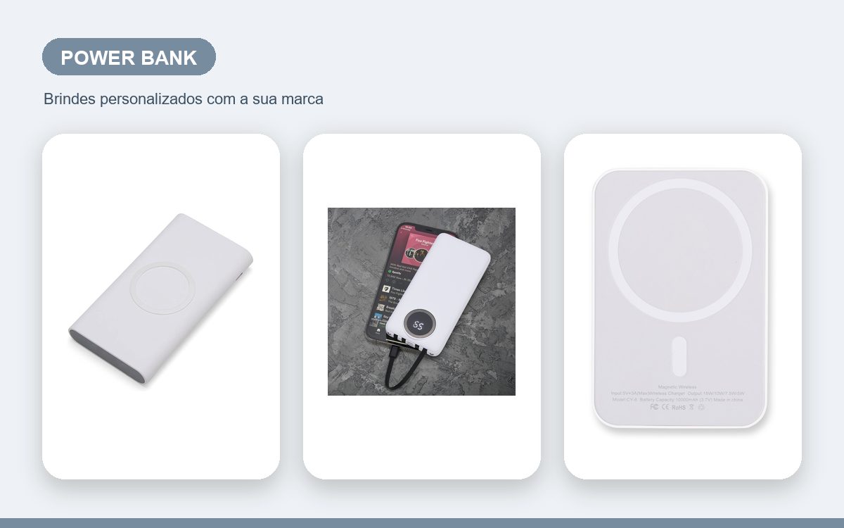 Brindes personalizados com a sua marca — Power Banks e Brindes Tecnológicos: Guia de Capacidade