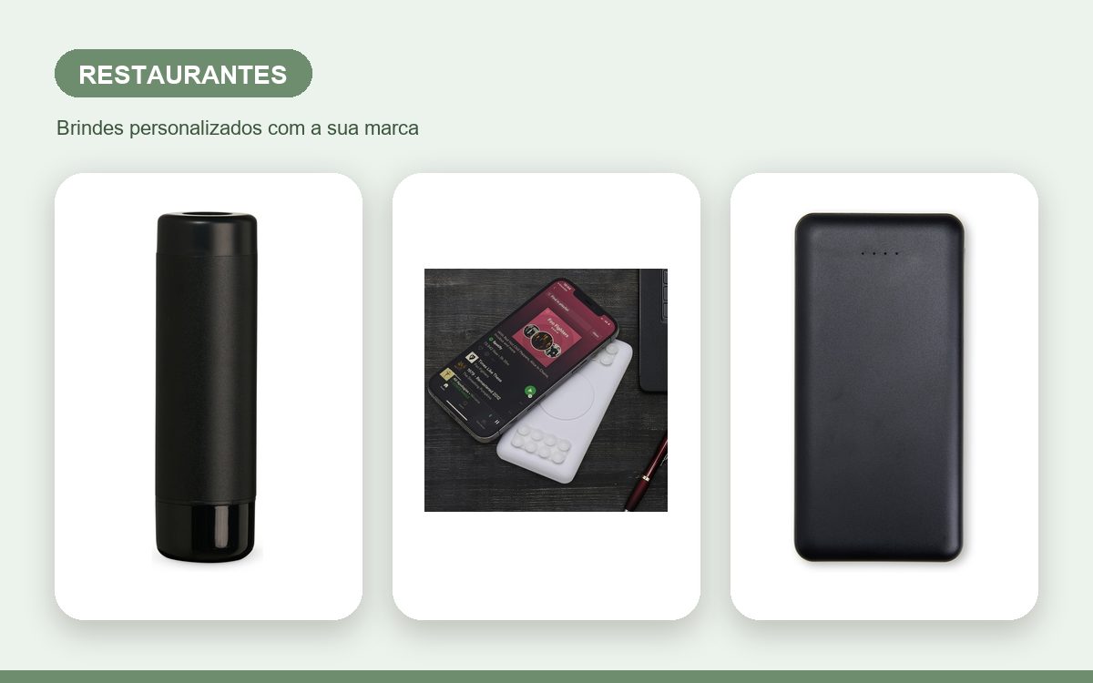 Brindes personalizados com a sua marca — Power banks personalizados para restaurantes: guia