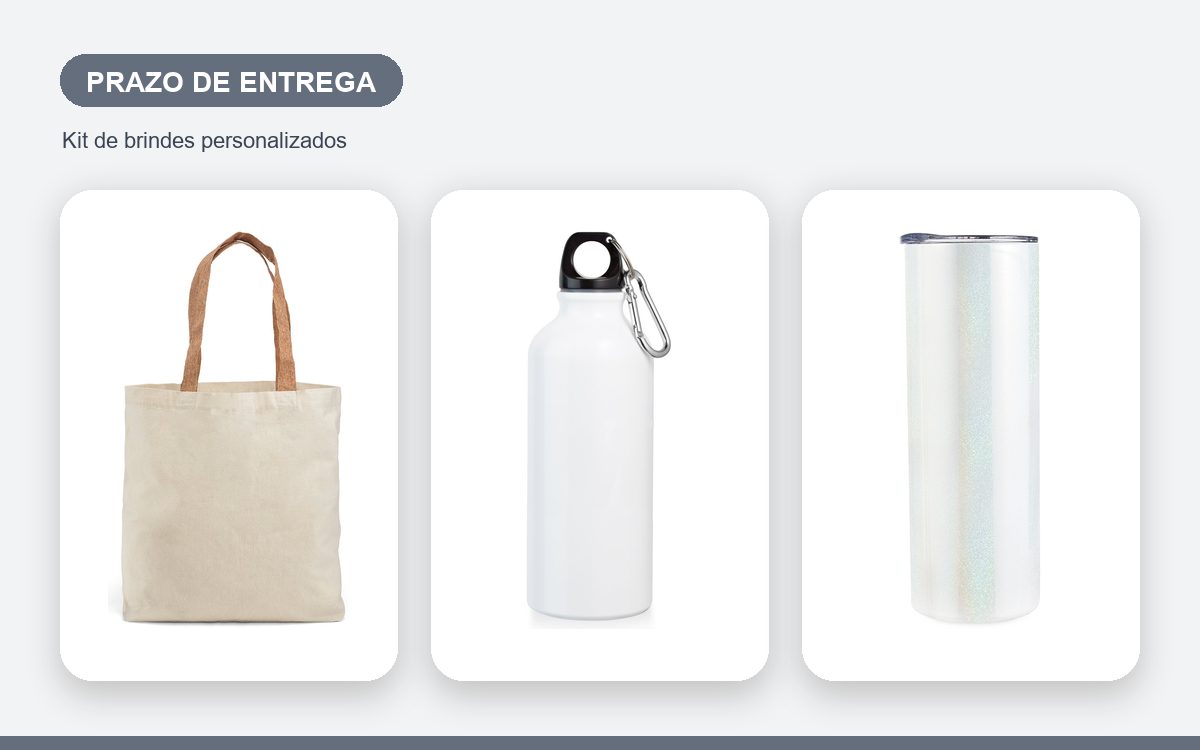 Brindes personalizados com a sua marca — Prazo de Produção e Entrega de Brindes Personalizados