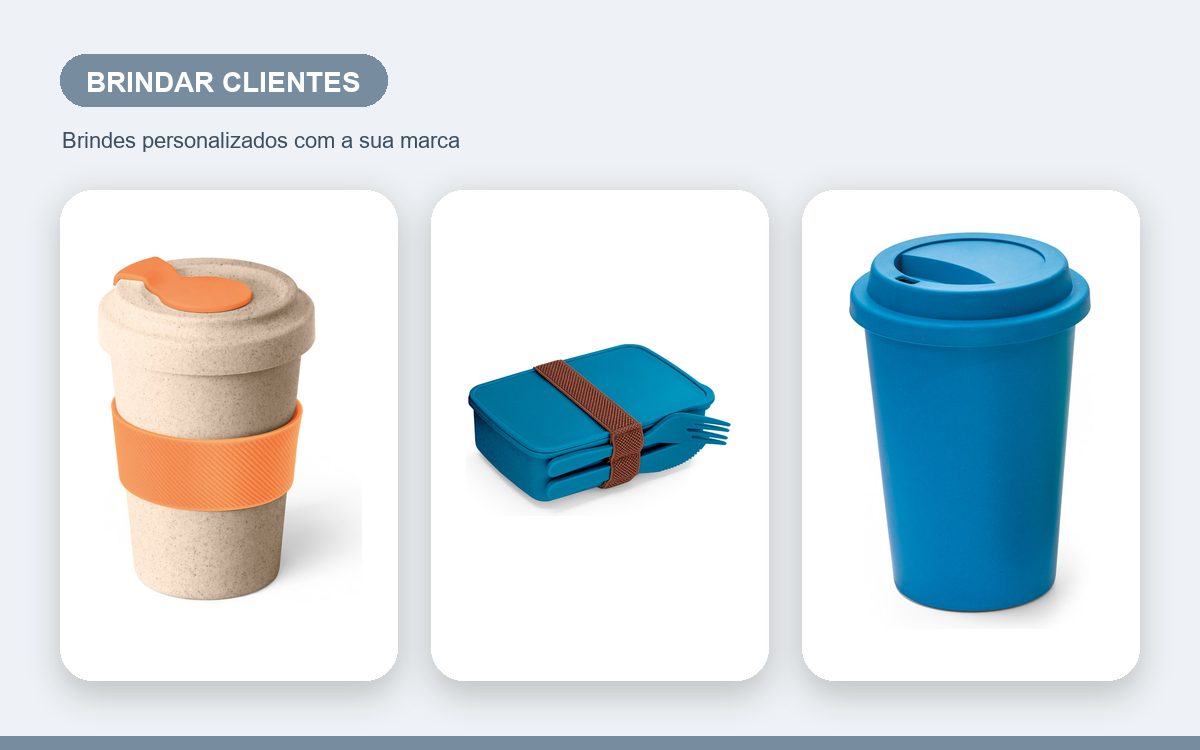 Brindes personalizados com a sua marca — Produtos de bambu personalizados para brindar clientes