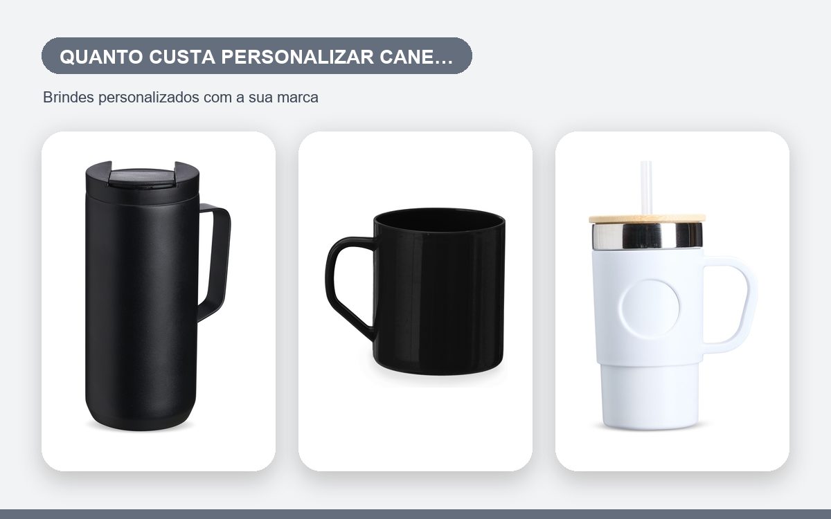 Brindes personalizados com a sua marca — Quanto Custa Personalizar Canecas: O Que Pesa no Valor