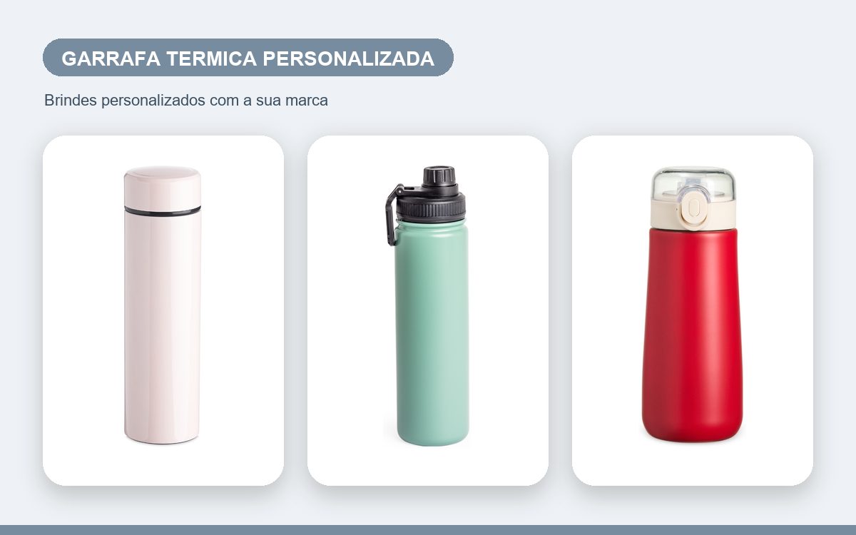 Brindes personalizados com a sua marca — Quanto Custa Personalizar Garrafas Térmicas: Fatores